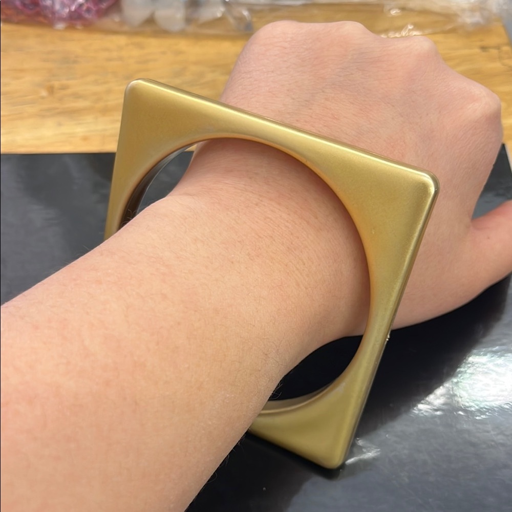 **bundle 3 for $15** Square Gold Bangle Bracelet
